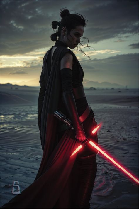 Rey Dark Side, Sith Costume, Female Sith, Sith Cosplay, Sith Apprentice, Star Wars Sith, Star Wars Halloween, Sci Fi Comics, Star Wars Outfits