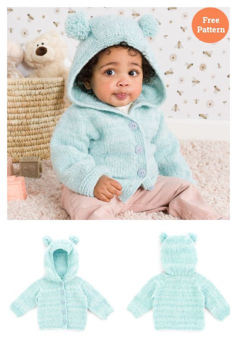 Baby Jacket with Hood Free Knitting Pattern Baby Boy Knitting Patterns Free For Kids Coats & Jackets, Free Baby Patterns Knitting, 4ply Baby Knitting Patterns Free, Free Baby Knitting Patterns To Download, Hooded Jacket Knitting Pattern, Free Chunky Knitting Patterns, Hooded Baby Sweater, Baby Knitting Patterns Free Newborn, Baby Boy Knitting Patterns Free