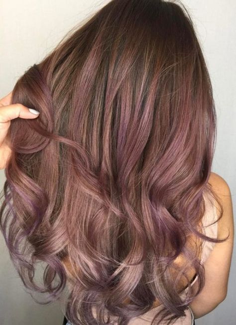 Hair Color For Pale Skin - Chocolate Mauve Hair Colours That Suit Pale Skin, Vivid Hair Color For Pale Skin, Blonde Mauve Hair, Subtle Rose Gold Hair Brunette, Best Hair Color For Fair Skin, Best Hair Colors For Pale Skin, Good Hair Colors For Pale Skin, Blackberry Hair Color, Hair Color For Pale Skin