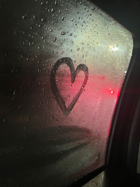 Red Grey Aesthetic, Rainy Car Window, Rain Aesthetics, J Letter Images, Window Writing, Letter Images, Widget Design, Gray Aesthetic, Instagram Frame