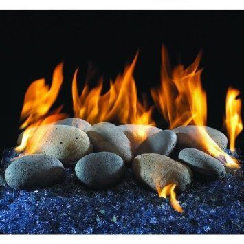 Amazon.com: Peterson Gas Logs Decorative Terracotta River Rock Fyre Stones: Home & Kitchen Fireplace Glass Rocks, Electric Logs, Fire Rocks, Gas Log Sets, Gas Fireplace Insert, Fireplace Logs, Gas Fireplace Logs, Rock Landscaping, Round Fire Pit