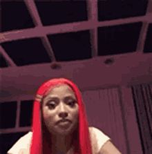 Nicki Minaj GIFs | Tenor Nicki Minaj, A Woman, The Story, Books Wattpad, Wattpad, Gif, Books, Red, Hair