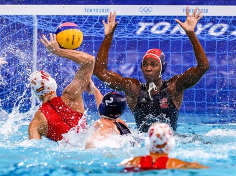 U.S. Women's Water Polo Wins Olympic Gold, Aided By A Powerhouse Goalie : Live Updates: The Tokyo Olympics : NPR Canada Vs Usa, Polo Outfits, Women's Water Polo, Water Polo Team, Polo Outfit, Tokyo Olympics, Water Polo, Summer Olympics, Nails Short