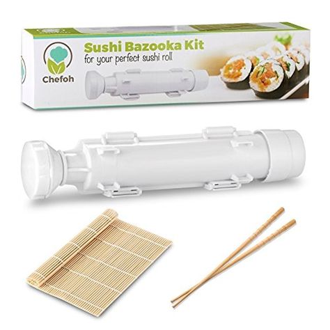 All-in-One Sushi Making Kit ($12) | Cool Christmas Gifts 2018 | POPSUGAR Smart Living Sushi Bazooka, Must Have Kitchen Appliances, Sushi Making Kit, Sushi Mat, Sushi Making, Sushi At Home, Sushi Maker, How To Make Sushi, Best Sushi