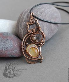 Wire Wrapped Cat, Cat Wire Wrap, Wire Wrapped Animals, Art Fil, Wire Wrapped Stone Jewelry, Wire Wrapped Gemstones Pendant, Wire Jewelery, Wire Wrapped Jewelry Diy, Wire Jewelry Making