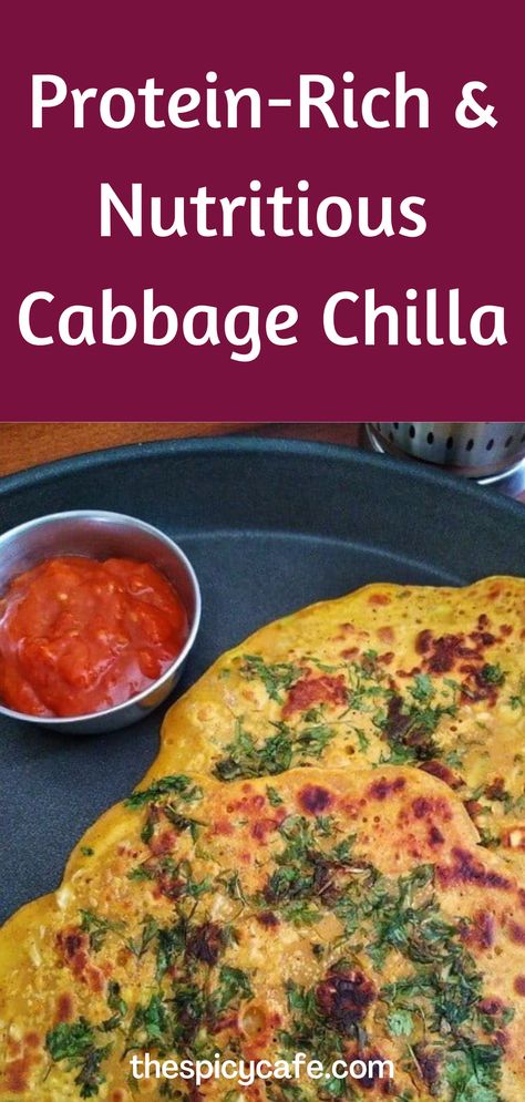 Cabbage Chilla is a savory Indian pancake that is made using gram flour along with some added spices and finely chopped cabbage. This cabbage besan chilla is simple to make and very nutritious. These chillas are protein-rich, vegan, and gluten-free and are prepared using minimal ingredients that are easily available at home. how to make savoury pancake | chilla recipe | Indian breakfast recipes #pancake #cabbage #vegan #glutenfree #vegetarian #indianrecipes #dosa #breakfastrecipes #snackrecipes Besan Chilla, Recipe Cabbage, Easy Breakfast Recipe, Complex Carbs, Recipe Indian, Indian Breakfast, Glycemic Index, Gram Flour, Star Food