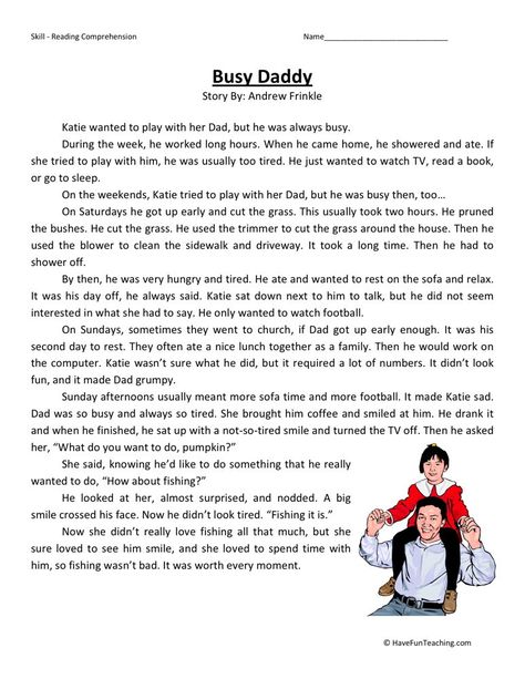 Second Grade Reading Comprehension, 3rd Grade Reading Comprehension Worksheets, 1st Grade Reading Worksheets, 2nd Grade Reading Comprehension, Phonics Reading Passages, Reading Comprehension For Kids, Teaching Reading Comprehension, English Stories For Kids, Reading Comprehension Lessons