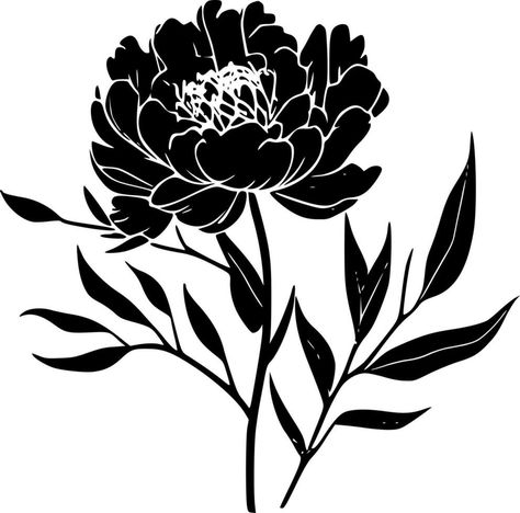 Peony Black And White, Black And White Vector, Tree Saw, Heart Tree, Cityscape Photos, Logo Banners, Nature Backgrounds, Heart With Arrow, Flower Heart