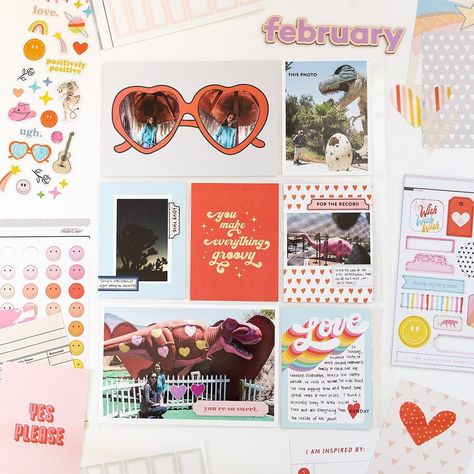 Studio Calico Project Life, Cabazon Dinosaurs, Funny Dinosaurs, Dinosaur Park, Heart Glasses, Dinosaur Funny, Bold Patterns, Bullet Journal Inspo, Studio Calico