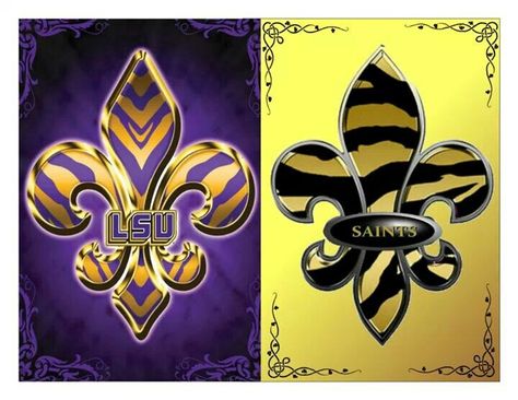 SAINTS & LSU wallpaper Lsu Wallpaper, Saints Wallpaper, Lsu Babies, Lsu Tigers Logo, New Orleans Saints Shirts, Saint Coloring, Nfl Saints, Saints Shirts, Lsu Tigers Football