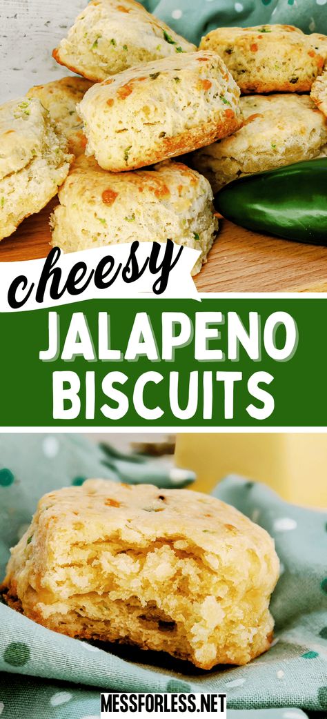 Discover the perfect cheesy jalapeno biscuit recipe! Easy to follow, packed with flavor, and ideal for any occasion. Pin now and bake later! Biscuit Recipe Easy, Jalapeno Biscuits, Cheese Crescent Roll Recipes, Comforting Recipes, Best Buttermilk Biscuits, Cheesy Biscuit, Homemade Baked Bread, Buttermilk Biscuits Recipe, Tasty Bread Recipe