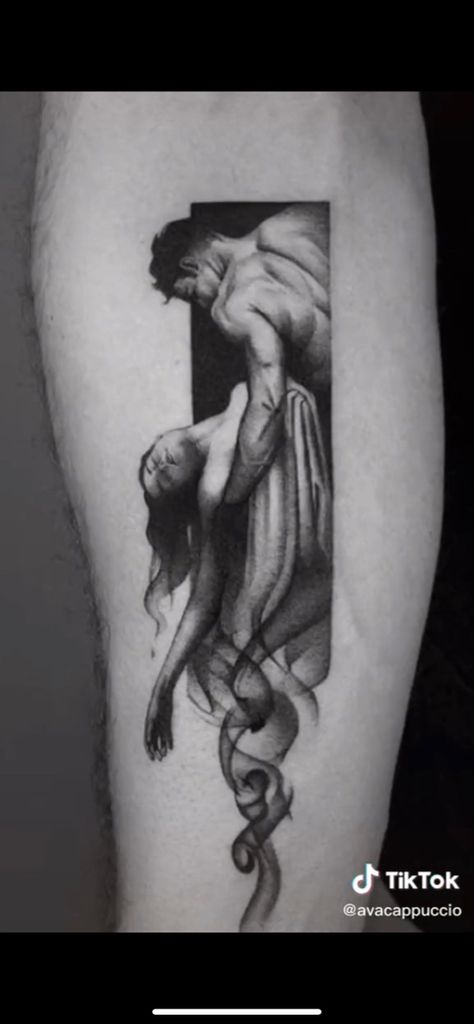 Small Greek Statue Tattoo, Romanticism Tattoo, Greek Tattoo, Tattoos 2024, Tattoos Aesthetic, Surreal Tattoo, Statue Tattoo, Handpoke Tattoo, Tattoos For Lovers