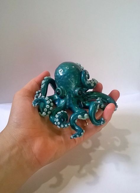 Clay Tentacle, Ocean Sculpture, Tentacle Art, Octopus Sculpture, Art Octopus, Animal Reference, Octopus Art, Polymer Clay Sculptures, Ceramic Animals