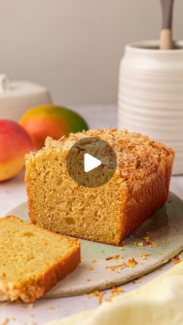 Anthea on Instagram: "This vegan mango bread is easy to make and is packed with 3 fresh mangoes 🥭! You only need common pantry ingredients to make the loaf, and it's delish with an optional coconut crumble too (for the tropical holiday vibes that we all need ofc). This recipe is the perfect way to use up leftover mangoes and it works well with frozen mango as well.

The recipe is on my blog, which is linked in my bio! Or comment 'mango bread' and I'll DM you the recipe x" Mango Bread, Bon Apetit, Frozen Mango, Pantry Ingredients, Tropical Holiday, Holiday Vibes, Eid Mubarak, The Recipe, Pantry