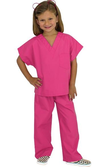 Basics by allheart Kid's Scrub Set | allheart.com Doctor Birthday, Scrubs Pattern, Kids Scrubs, Doctor Scrubs, Junior Doctor, Pink Scrubs, Kids Pretend Play, Lab Coats, Toys Ideas