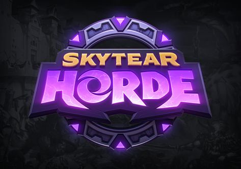 ArtStation - Skytear Horde game logo Game Logos, Video Game Logos, Fantasy Logo, Game Font, Game Card Design, Casino Logo, Text Logo Design, Game Logo Design, Event Logo