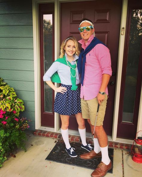 Country club "preppy" costume Club Themed Party, Country Club Outfits, Frat Party Outfit, Country Club Preppy, Country Club Outfit, Country Club Dress, Pool Party Dresses, 80s Party Outfits, Spirit Week Outfits