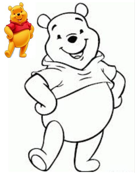 Winnie The Pooh Coloring Pages, Pooh Coloring Pages, Winnie The Pooh Drawing, Cute Winnie The Pooh, Bear Coloring Pages, Cartoon Coloring Pages, Disney Coloring Pages, Pooh Bear, Print Out