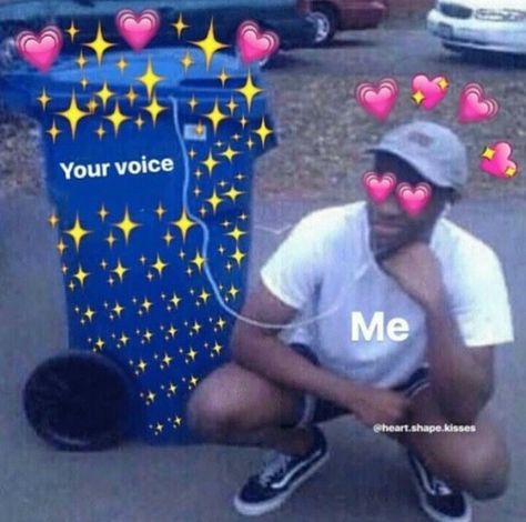 when i really like someone the sound of their voice is everything Heart Meme, Crush Humor, Memes In Real Life, Current Mood Meme, Crush Memes, Cute Love Memes, Relationship Memes, Wholesome Memes, Cute Memes