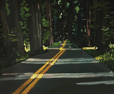 the redwoods | ERIKA LEE SEARS Summer Road Trips, Artsy Painting, 2d Illustration, The Redwoods, New Mommy, Wow Art, Ap Art, Art Inspiration Painting, Painting Art Projects