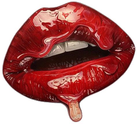 Mouth Graphic, Real Drawing, Collage Cutouts, Hyper Real, Collage Portrait, Tooth Gem, Lip Art, Canvas Designs, Red Lips