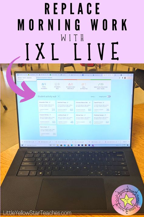 Science Morning Work, Using Ixl In The Classroom, Ixl Bulletin Board, 5th Grade Morning Work, Morning Work Ideas, Ixl Math, 2023 Classroom, Useful Apps, Ixl Learning