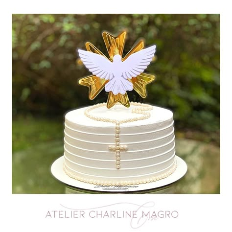 Confirmation Cakes, First Communion Decorations, Communion Decorations, Christening Cake, First Holy Communion, Holy Communion, First Communion, Christening, Pastel