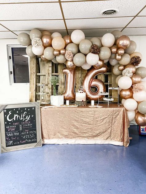 Sweet 16 Party Ideas November, Sweet 16 Party Ideas Themes Country, Western Sweet 16, Glam Birthday Party Ideas, Country Sweet 16, Glam Birthday Party, Sweet 16 Party Planning, Country Birthday Party, Rustic Birthday Parties