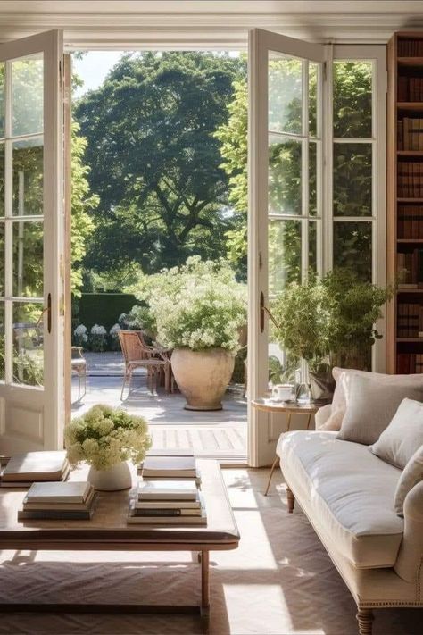 Nancy Meyers, Inspire Me Home Decor, Style Deco, Garden Cottage, Ideas Living Room, Vintage Modern, Dream Home Design, Ideas Living, Home Fashion