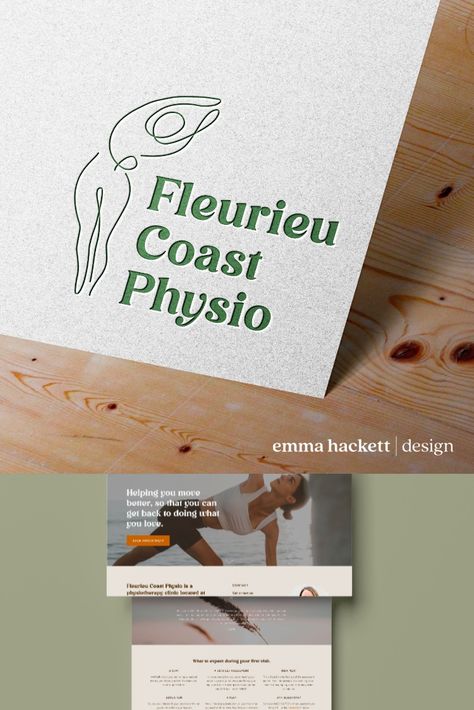 Physiotherapy Branding & Web Design Physio Logo Design, Physiotherapy Illustration, Physiotherapy Website, Physiotherapy Branding, Physiotherapy Logo Design, Physio Logo, Physiotherapy Logo, Pilates Logo, Graphic Designer Studio