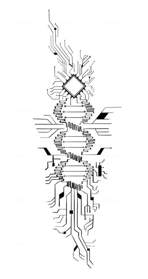 Computer Tattoo, Circuit Tattoo, Electronic Tattoo, Tech Tattoo, Black And White Tattoo, Cyberpunk Tattoo, Dna Tattoo, Minimalistic Tattoo, Biomechanical Tattoo