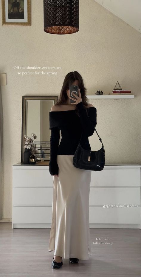 Silk Skirt Outfit, Satin Skirt Outfit, White Skirt Outfits, Black Skirt Outfits, Elegant Outfit Classy, Long Skirt Outfits, Corporate Outfits, Fashion Mistakes, White Skirt