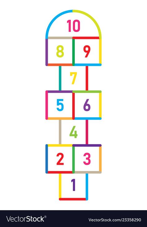 Hopscotch Illustration, Hopscotch Game, Math Lesson Plans, Charts For Kids, Healthy Sweets, Sweets Recipes, Lesson Plan, Math Lessons, Business Names