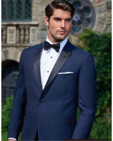 Looking a adorable attire for upcoming event-1 button navy tuxedo for men. Navy Blue Prom Suits, Cowboy Tuxedo, Mens White Tuxedo, Blue Prom Suit, White Tuxedo Wedding, Navy Tux, Navy Tuxedos, Blue Tuxedo, White Tux