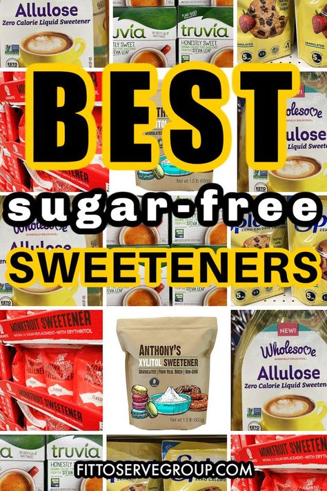 best sugar-free sweeteners Best Sugar Substitute, Baking Guide, Sugar Free Baking, Burnt Sugar, Sugar Free Diet, Low Carb Sweeteners, Low Carb Baking, Keto Lifestyle, Sugar Substitute