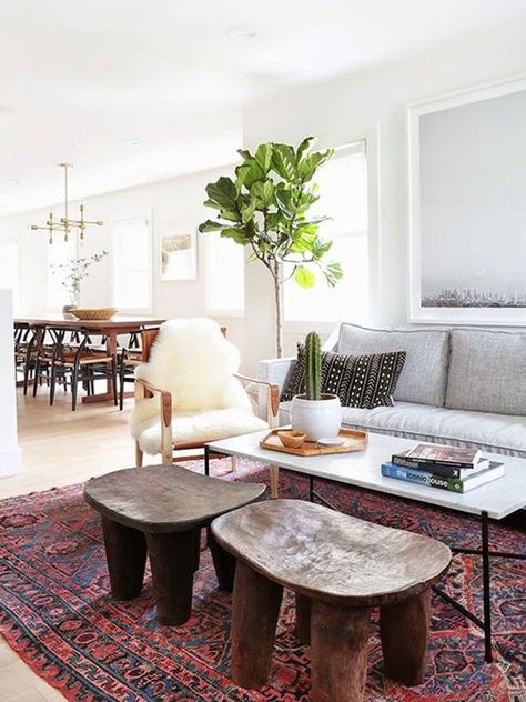 Oriental Rugs California Bungalow, Amber Interiors, A Rug, Eclectic Design, Decoration Inspiration, The Design Files, A Living Room, Living Room Inspiration, Home Fashion