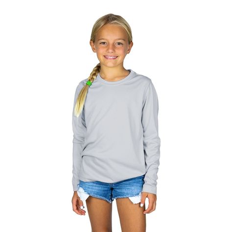 The Youth Solar Long Sleeve is for adventure or daily wear. Offers UPF 50+ sun protection and cooling performance qualities while kids are swimming at the pool or the beach, playing sports, riding bikes, and more. In colder weather, it’s an excellent base layer for wicking and warmth without adding bulk. Countless hours of outdoor activities have been logged in our shirts. Plus, wearing a UPF 50+ shirt means less chemical sunscreen on children's skin and in the pool. Karen Black, Riding Bikes, 50th Shirts, Swim Shirt, Chemical Sunscreen, Playing Sports, Swim Shirts, Athletic Top, Hem Style