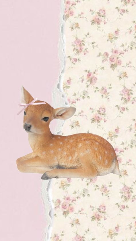 #myfirstshuffle Wallpaper For Iphone 13, Deer Wallpaper, Coquette Wallpaper, Wallpaper For Iphone, Cute Wallpaper, Wallpaper Pink, Cute Wallpapers, Iphone 13, Deer