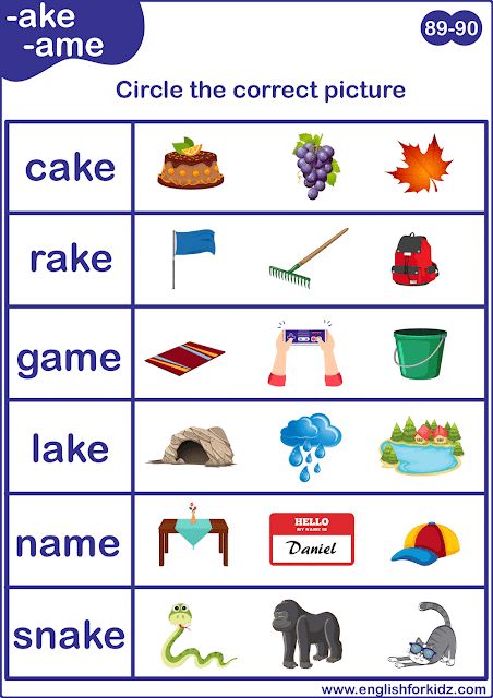 Printable long A sound matching worksheet to learn English phonics Long A Sound Words Worksheet, Long A Worksheets Kindergarten, Long A Activities Kindergarten, Long A Words Worksheet, Long A Sound Worksheets, Long A Activities, A Sound Words Worksheet, Long A Phonics, A Sound Words