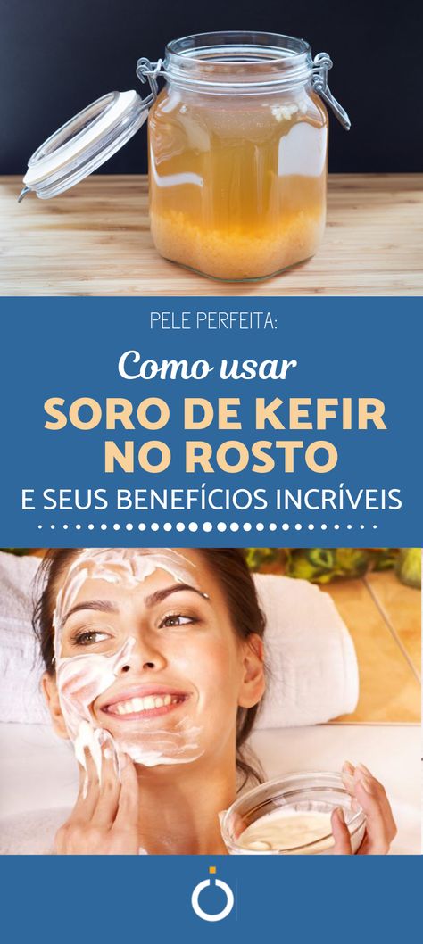 O kefir é muito mais do que um alimento incrível! Clique no pin e veja como usar uma máscara de kefir no rosto poderosa! O umCOMO explica quais os benefícios do soro de kefir para a pele e como usá-lo corretamente.  #kefir #mascaradekefir #kefirnapele #skincare #bonitadepele #antiaacne #quefir #beneficiosdokefir #beleza #mascara Kefir Recipes, Kefir, Kombucha, Yogurt, Acne, Health