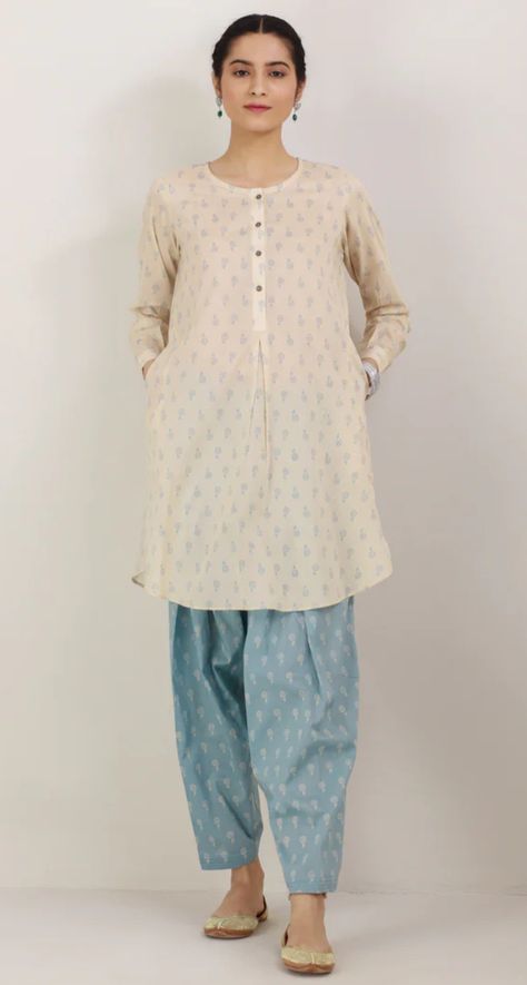 Cute Coord Sets, Khadi Suits Design, Kurta Shalwar Women, Punjabi Salwar Suits Simple Casual Indian Fashion, Linen Kurti Designs Latest, Gol Daman Kurti Design, Suit Designs Indian Style Latest Cotton, Daman Designs For Kameez, Linen Kurti Design