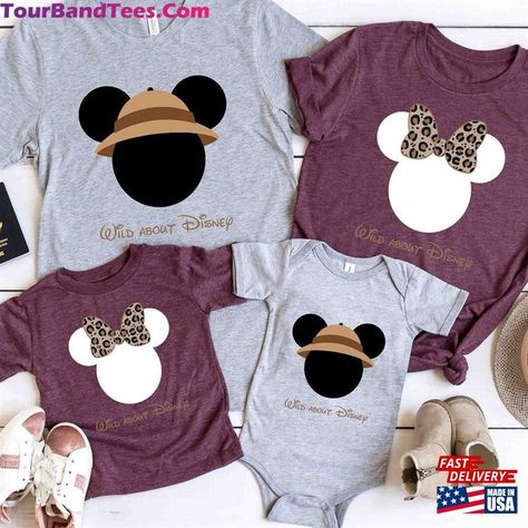 Wild About Disney Matching Family T-Shirt Trip Shirt Animal Kingdom Tee Classic Check more at https://tourbandtees.com/product/wild-about-disney-matching-family-t-shirt-trip-shirt-animal-kingdom-tee-classic/ Animal Kingdom Shirts Family, Animal Kingdom Shirts, Matching Family T Shirts, Disney Family Vacation, Disney Family, Travel Shirts, Animal Shirts, Family Shirts, Animal Kingdom