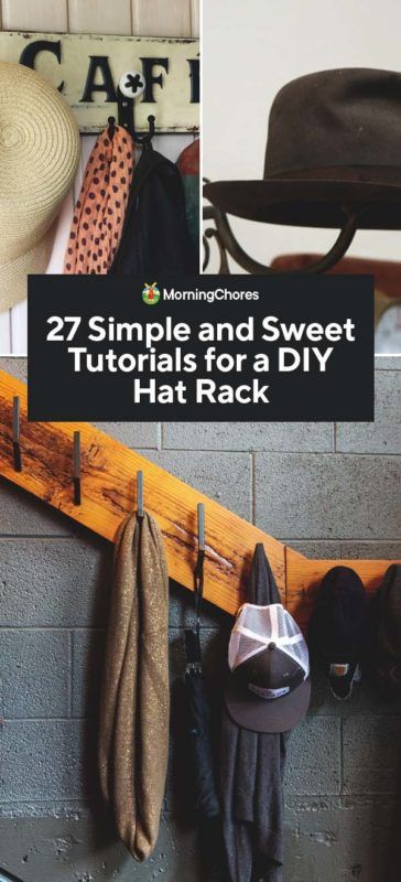 27 Simple Tutorials to Build a DIY Hat Rack Wall Mounted Hat Rack, Homestead Diy, Diy Hat Rack, Painted Antlers, Painted Branches, Pallet Storage, Homestead Life, Homestead Ideas, Homesteading Diy