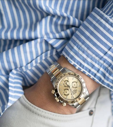 Rolex Daytona Two Tone, Rolex Daytona Gold, Astronaut Art, Dream Watches, Mens Fashion Suits, Rolex Daytona, Diamond Watch, Arm Candy, Watch Collection