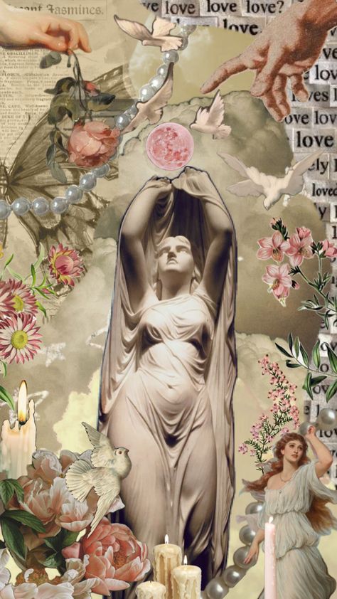 Devine #feminine #devinefeminie #devine #divinity #pink #flowers  #vintage #nature #wallpaper #art #statue Goddess Iphone Wallpaper, Aphrodite Background, Aphrodite Aesthetic Pink, Aprodithe Aesthetic, Venus Aesthetic Goddess, Goddess Of Love Aesthetic, Venus Goddess Aesthetic, Aphrodite Goddess Aesthetic, Aprodithe Goddess