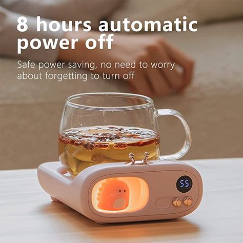 Click the link to see this adoarable mug warmer on amazon! Dinosaur Mug, Cup Warmer, Coffee Warmer, Mug Warmer, Electric House, Hot Plate, Coffee Milk, Heating Pad, Queen Mary