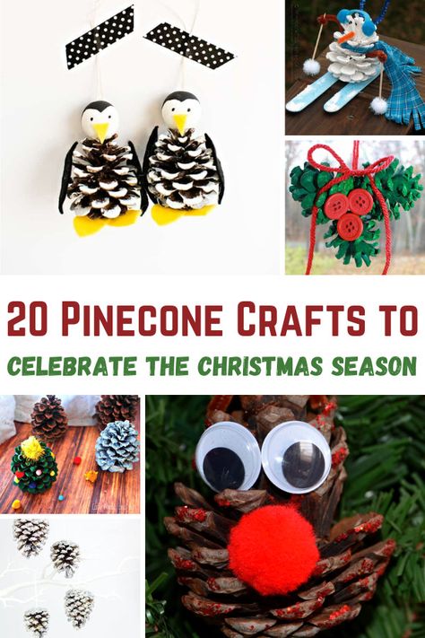 Looking for creative ways to decorate for Christmas? Check out these 20 Pinecone Craft Ideas for Christmas! From festive reindeer ornaments and frosty snowmen to whimsical gnomes and snowy pinecone trees, these easy DIY projects add a rustic, handmade touch to your holiday decor. Perfect for kids and adults, these fun crafts are sure to bring holiday cheer to your home this season! Pinecone Crafts Christmas Kids, Christmas Ornaments Made From Pinecones, Gnomes From Pinecones, Pine Cone Penguins, Pinecone Ornaments Diy Kids, Pinecone Xmas Tree, Christmas Pinecone Crafts For Kids Easy Diy, Kids Pinecone Crafts Christmas, Pine Cone Crafts For Kids Easy Christmas