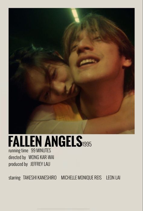 Fallen Angels Poster Film, Fallen Angels Movie Poster, Fallen Angels 1995 Poster, Fallen Angel Film, Fallen Angels Poster, Fallen Angels Movie, Fallen Angels 1995, Movie Recs, Angel Movie