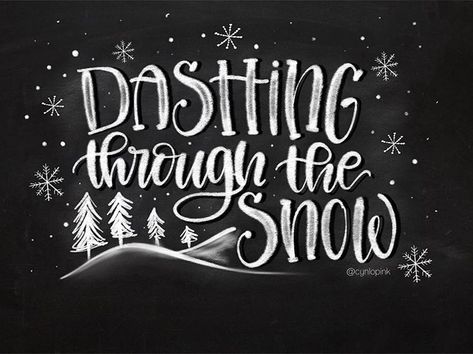 Cynthia Lopez | Hand Lettering (@cynlopink) • Instagram photos and videos Winter Chalkboard Ideas, Chalkboard Hand Lettering, Winter Chalkboard, Chalkboard Art Ideas, Christmas Chalkboard Art, Chalkboard Art Quotes, Chalkboard Wall Art, Chalkboard Doodles, Lily And Val