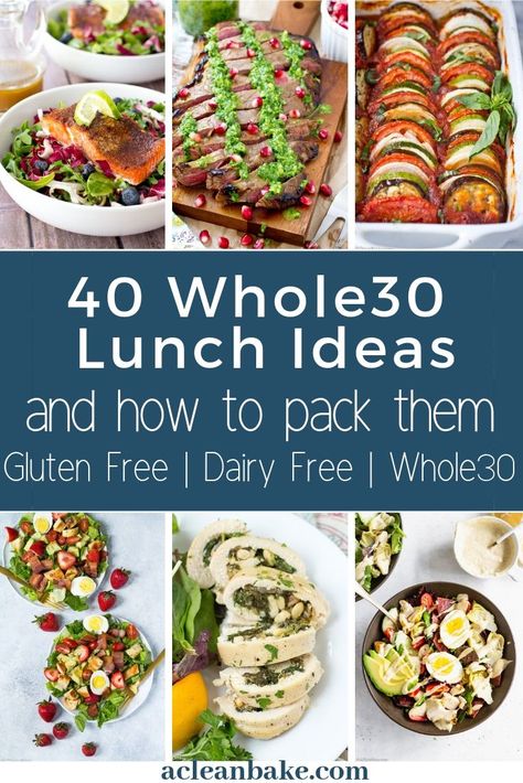 Hopefully, these Whole30 lunch ideas make your month a bit easier. Remember, many of your favorite recipes can be made Whole30-friendly with just a few tweaks in ingredients — focus on eating real foods, leaving out dairy, honey and other sweeteners, or grains (including gluten-freegrains like rice and rice noodles) where listed. #whole30lunchideas #easywhole30recipes #mealplanning #easymealprep #paleolunchrecipes #cleaneatingrecipes #healthylunchrecipes Whole30 Lunch Ideas, Whole30 Dinner Easy, Lunch Ideas For School, Paleo Recipes Lunch, Whole30 Lunch, Whole 30 Snacks, Whole 30 Lunch, Whole 30 Meal Plan, Whole30 Dinner Recipes